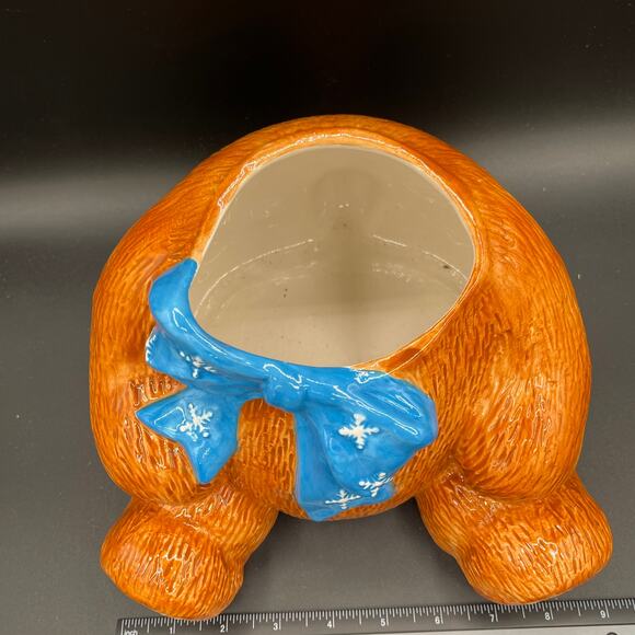 Pfaltzgraff Christmas Teddy Bear Cookie Jar - Picture 5 of 14